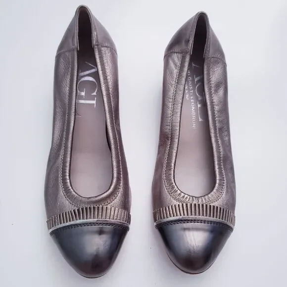 AGL Metallic Silver/Champagne gold Heels - Picture 2 of 6